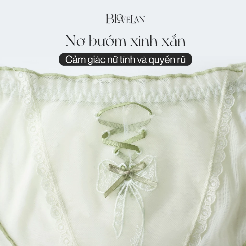 Quần lót nơ nữ vải lanh thoáng mát mỏng nhẹ Luna - Ảnh 3