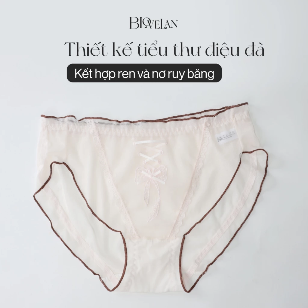 Quần lót nơ nữ vải lanh thoáng mát mỏng nhẹ Luna - Ảnh 5