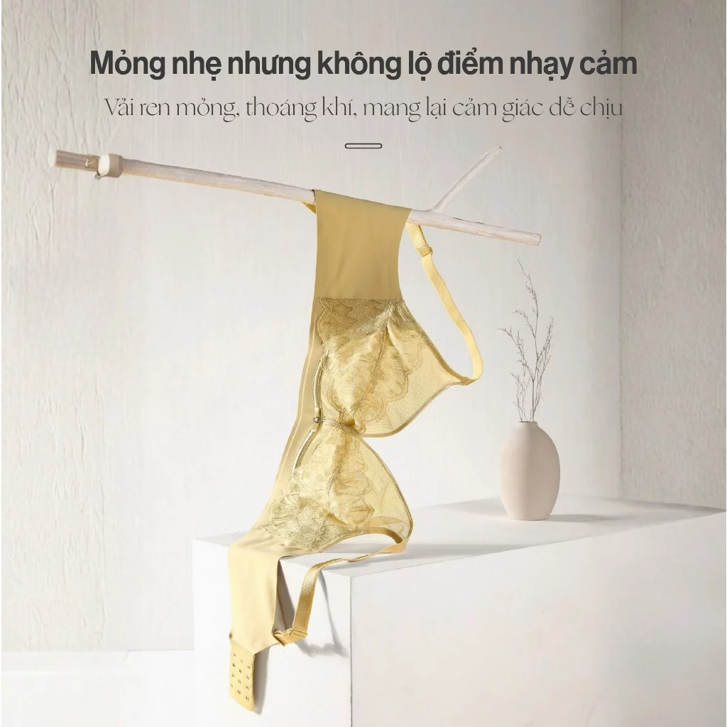 Áo ngực ren thoáng khí Violet - Ảnh 3