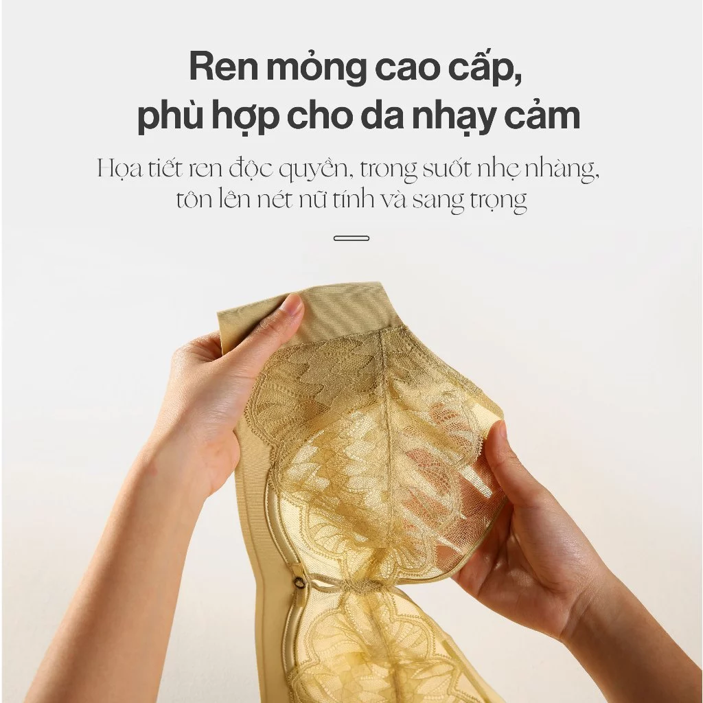 Áo ngực ren thoáng khí Violet - Ảnh 6