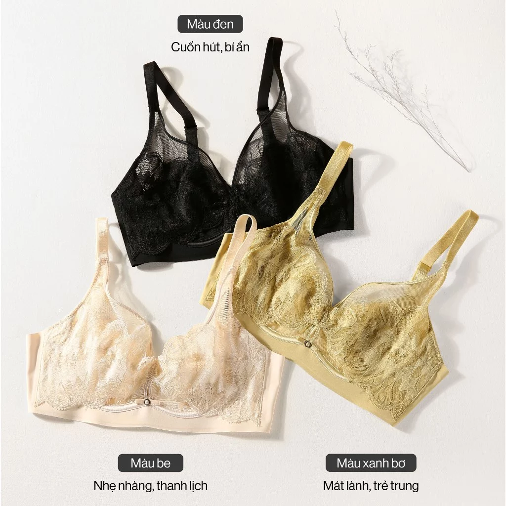 Áo ngực ren thoáng khí Violet - Ảnh 8