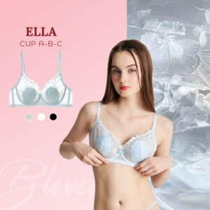 Áo ngực ren có gọng silicon mềm thoải mái Ella