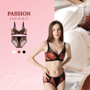 Bộ đồ ngủ ren có gọng satin Passion