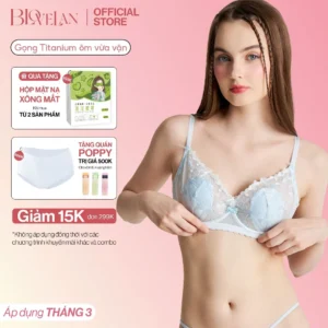 Áo ngực ren có gọng silicon mềm thoải mái Ella